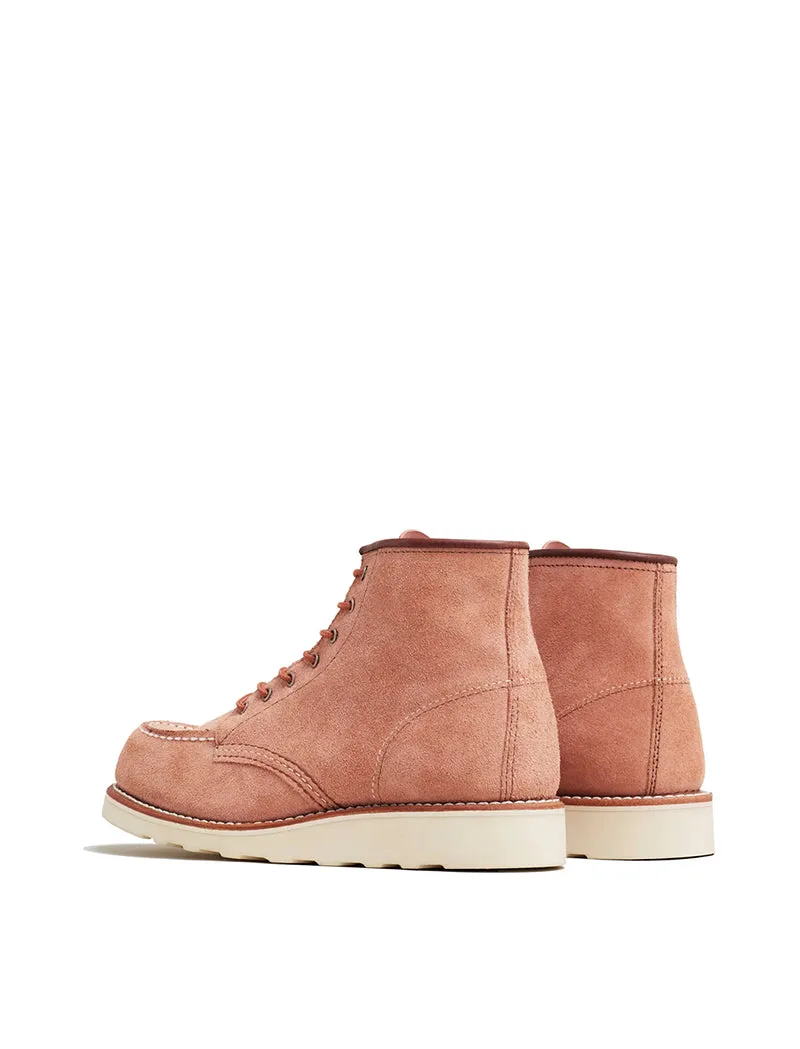 Red Wing Women's Dusty Rose Abilene Leather Classic 6 Inch Moc.