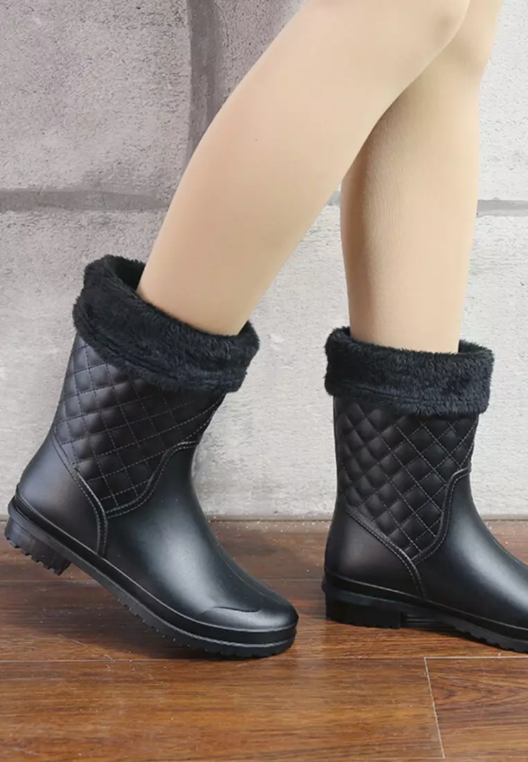 Rhombic Mid Rain Boots VR913