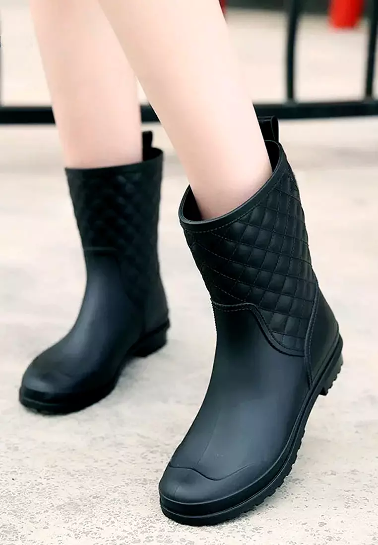 Rhombic Mid Rain Boots VR913