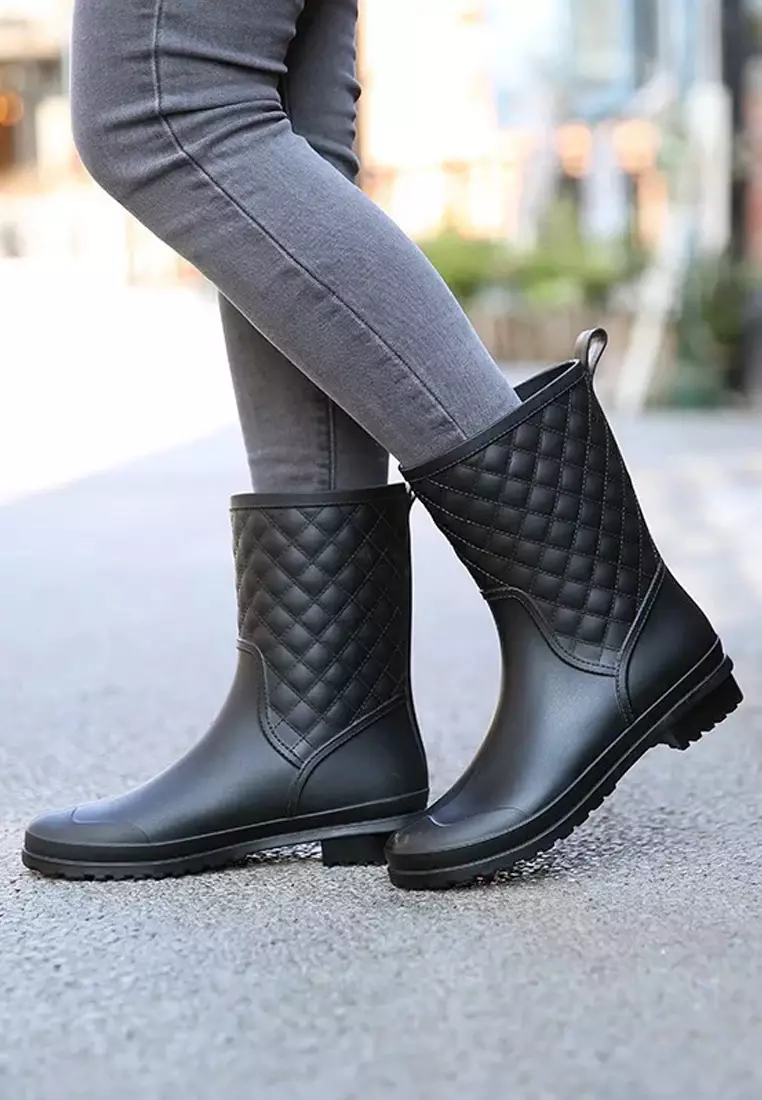 Rhombic Mid Rain Boots VR913