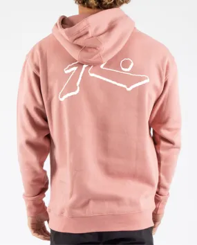 Rusty USA Base Hooded Fleece in Dusty Rose