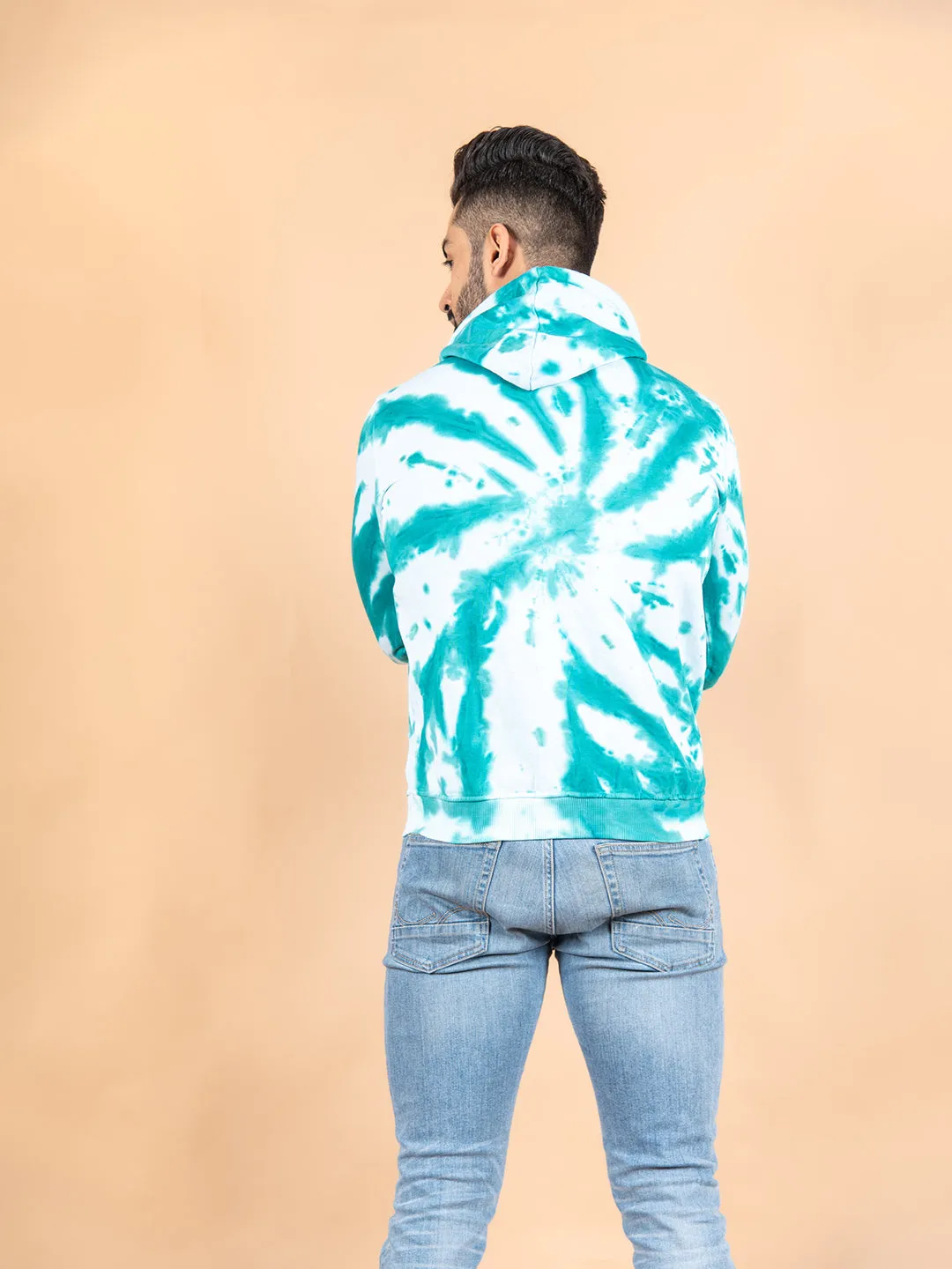 Sea Green Tie and Dye Hoodie