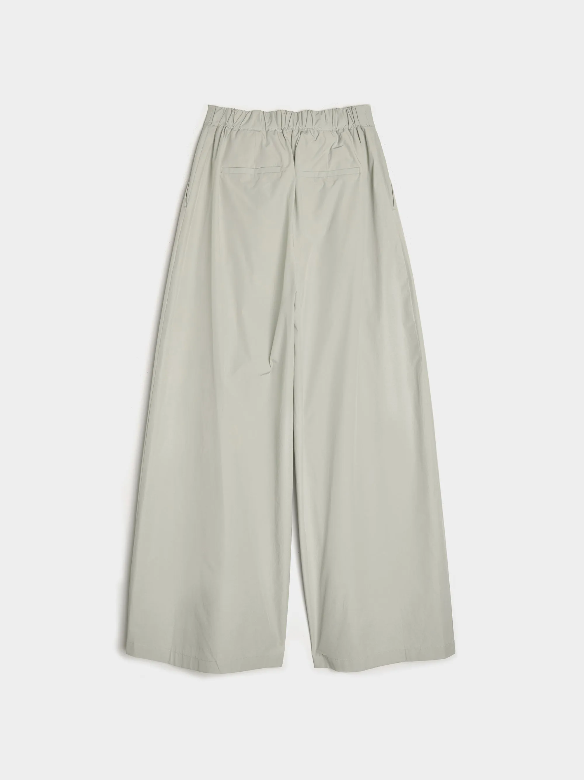 Shirring Banding Pants, Light Grey - Shop now for stylish light grey pants with shirring banding. Look trendy and comfortable wi