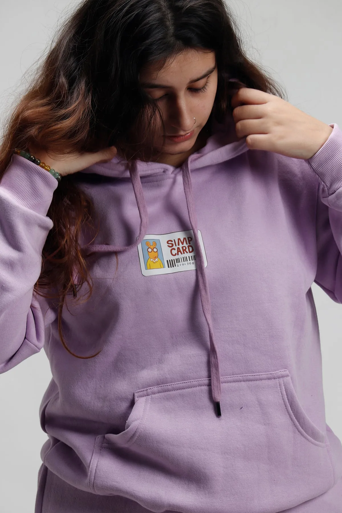 Simp Card Lavender Hoodie + Wide Leg Co-ord Set