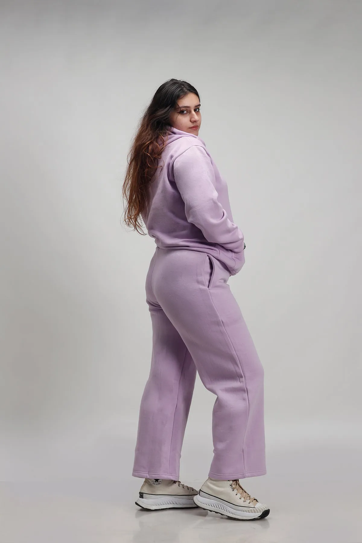 Simp Card Lavender Hoodie + Wide Leg Co-ord Set