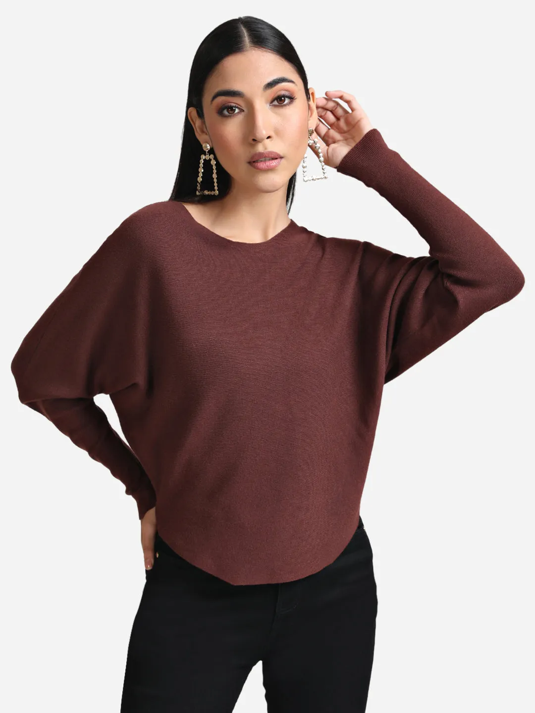 Simple Batwing Sweater - Top Choice for Fashionable Look