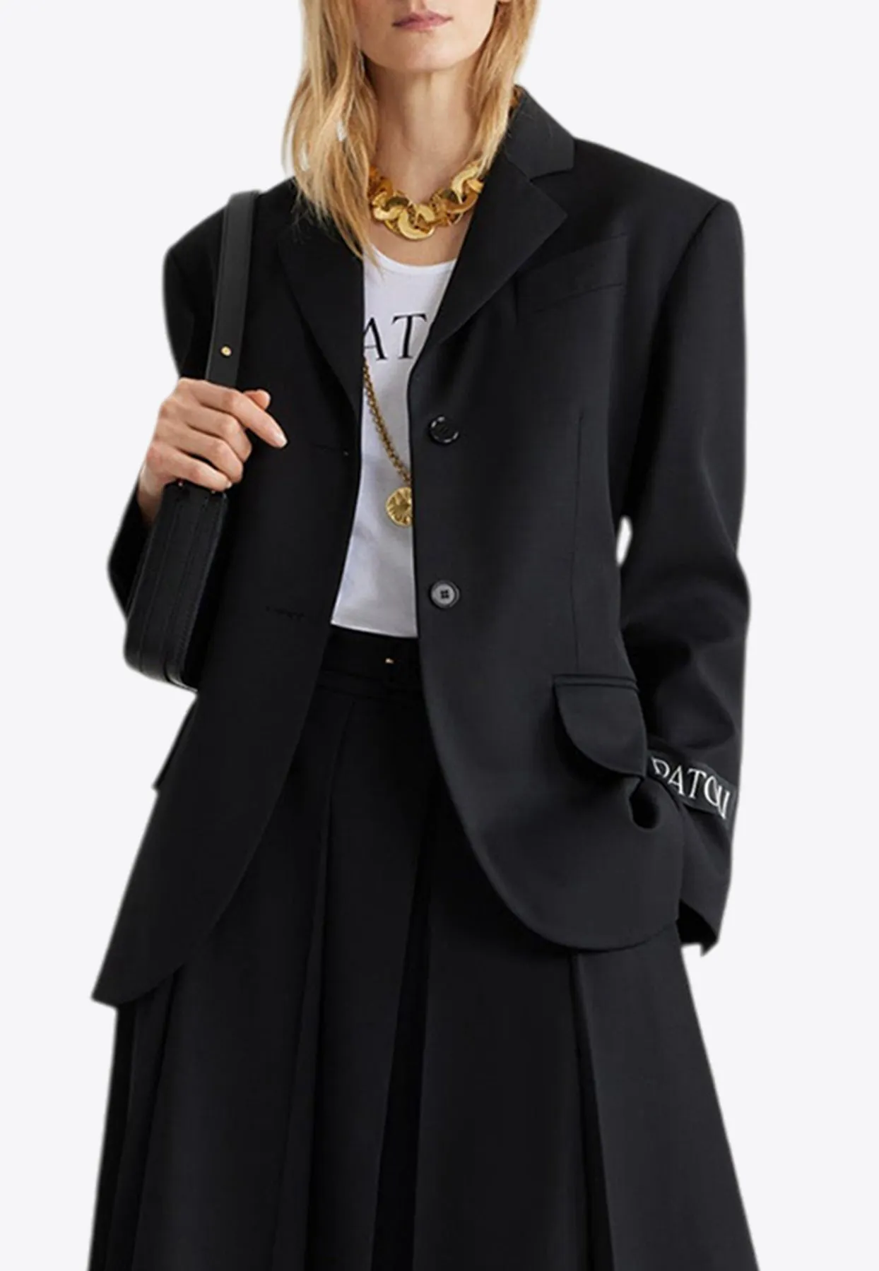 Single-Breasted Belted Blazer