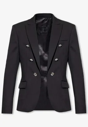 Single-Breasted Wool Blazer