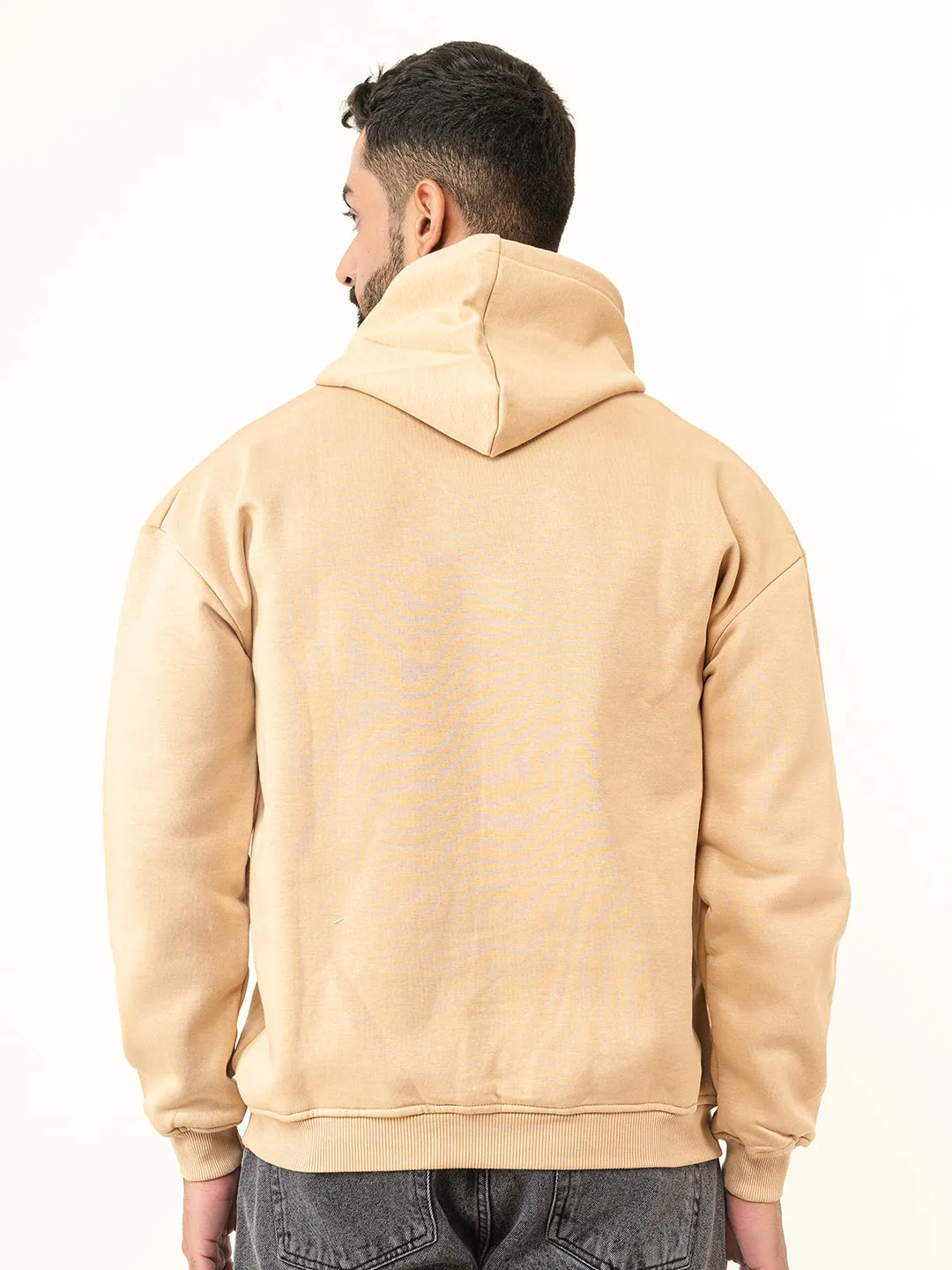 Solid Beige Hoodie