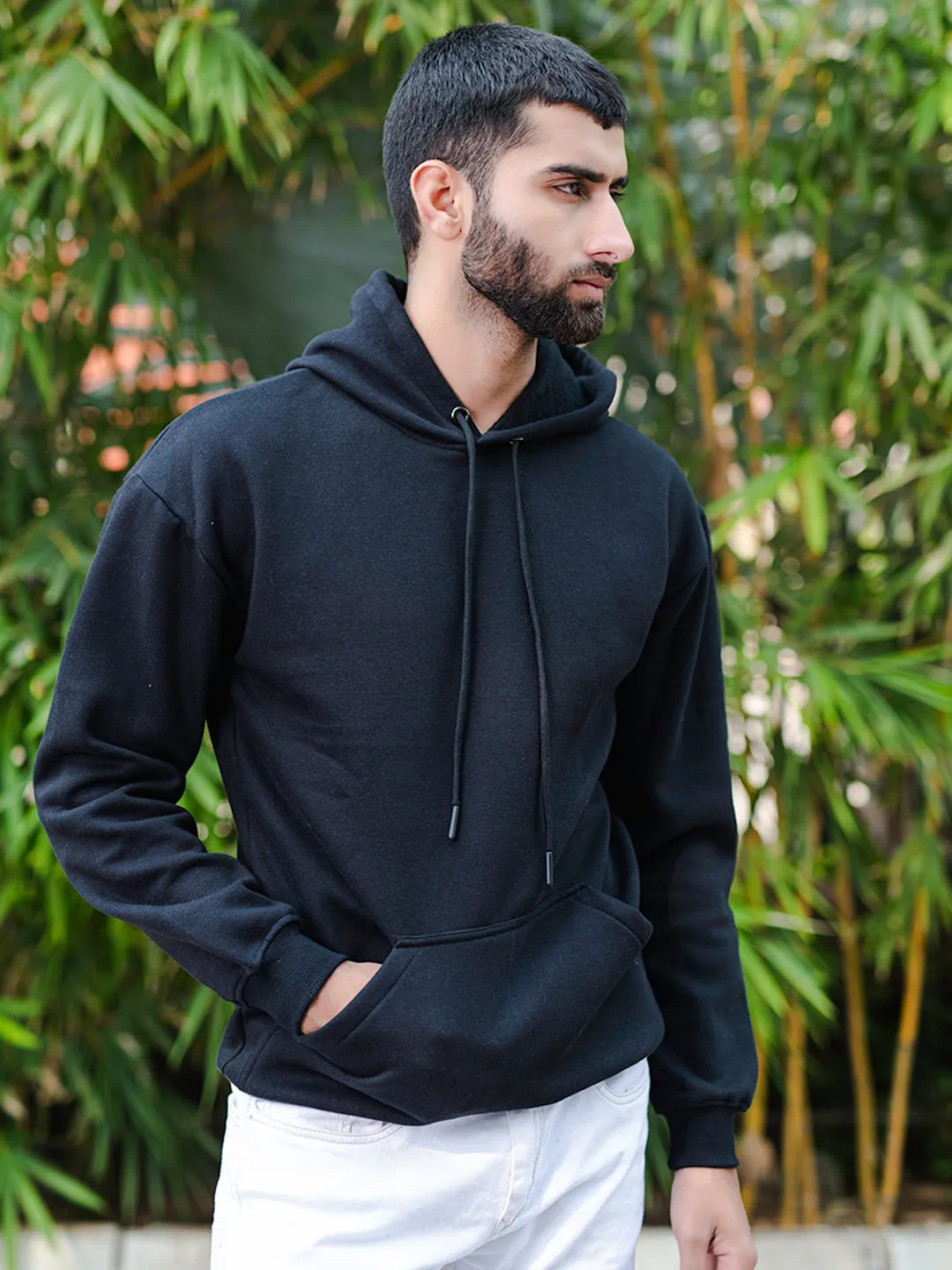 Solid Black Hoodie