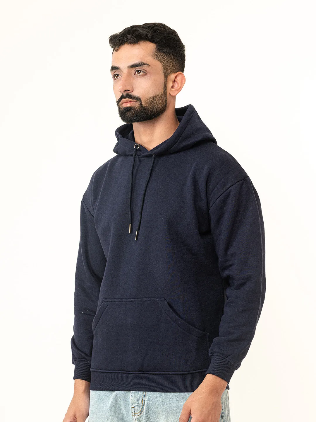 Solid Navy Blue Hoodie