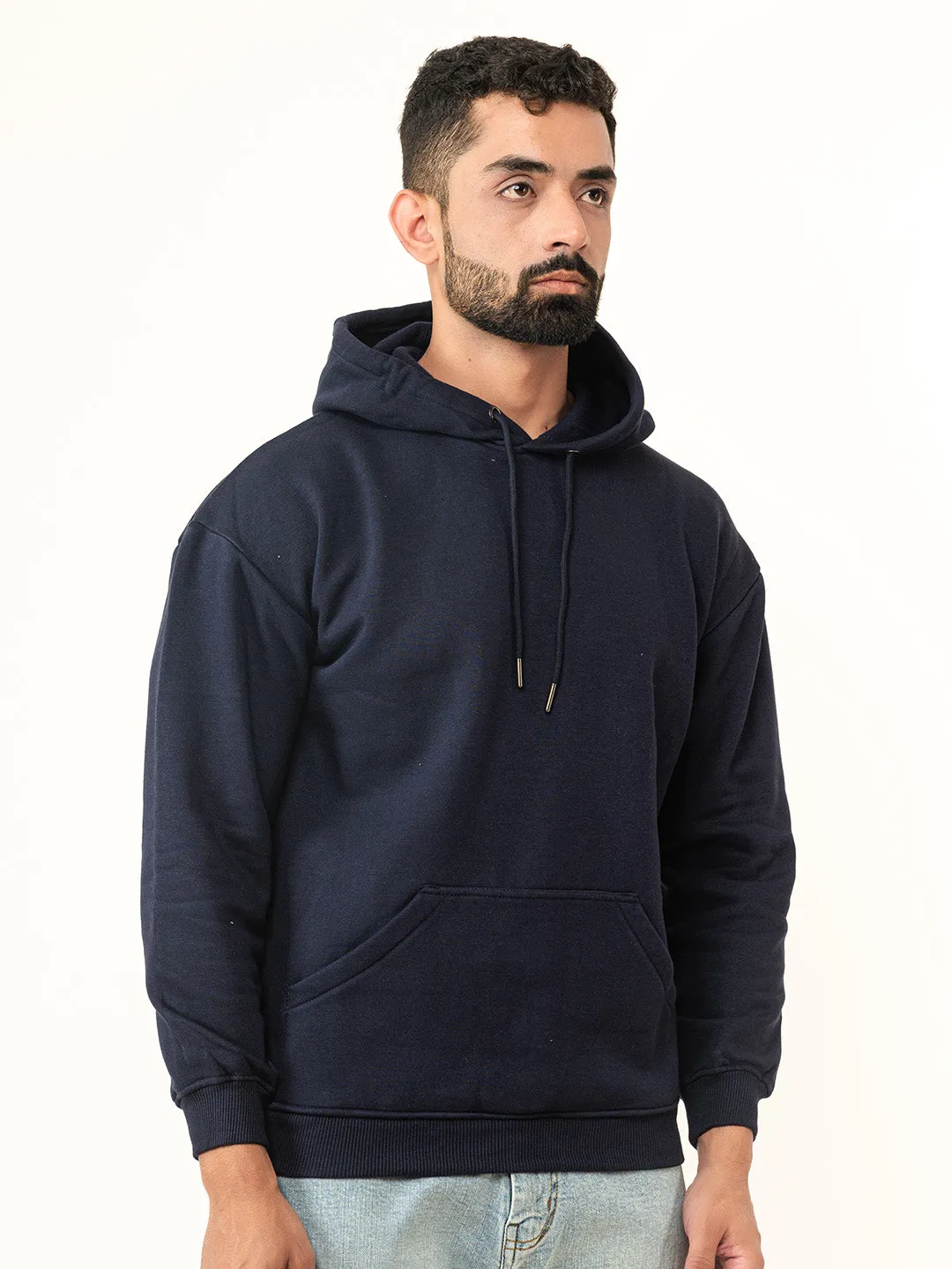 Solid Navy Blue Hoodie