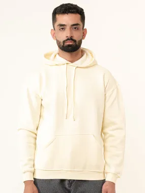 Solid Off White Hoodie