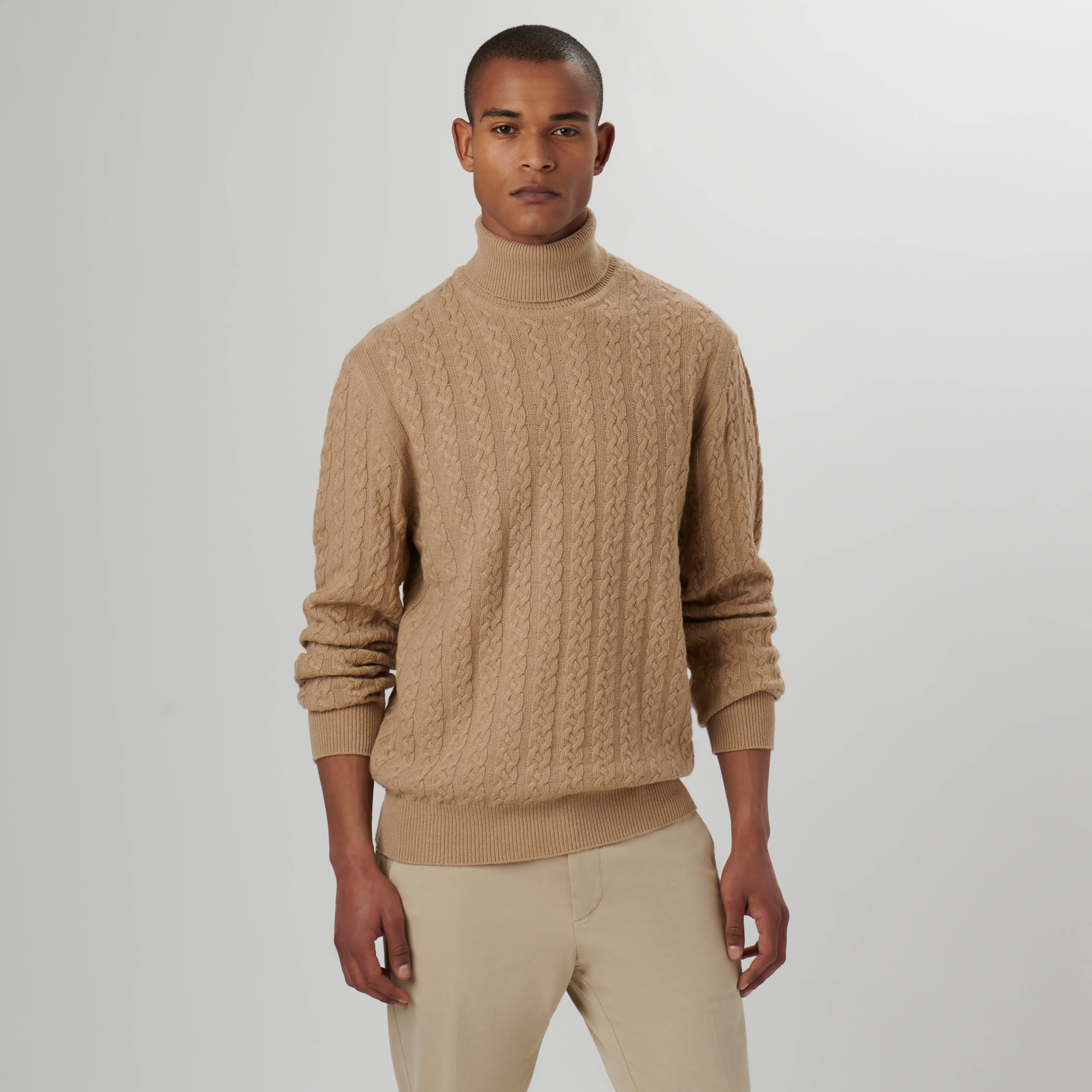 Solid Turtleneck Sweater