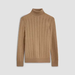 Solid Turtleneck Sweater