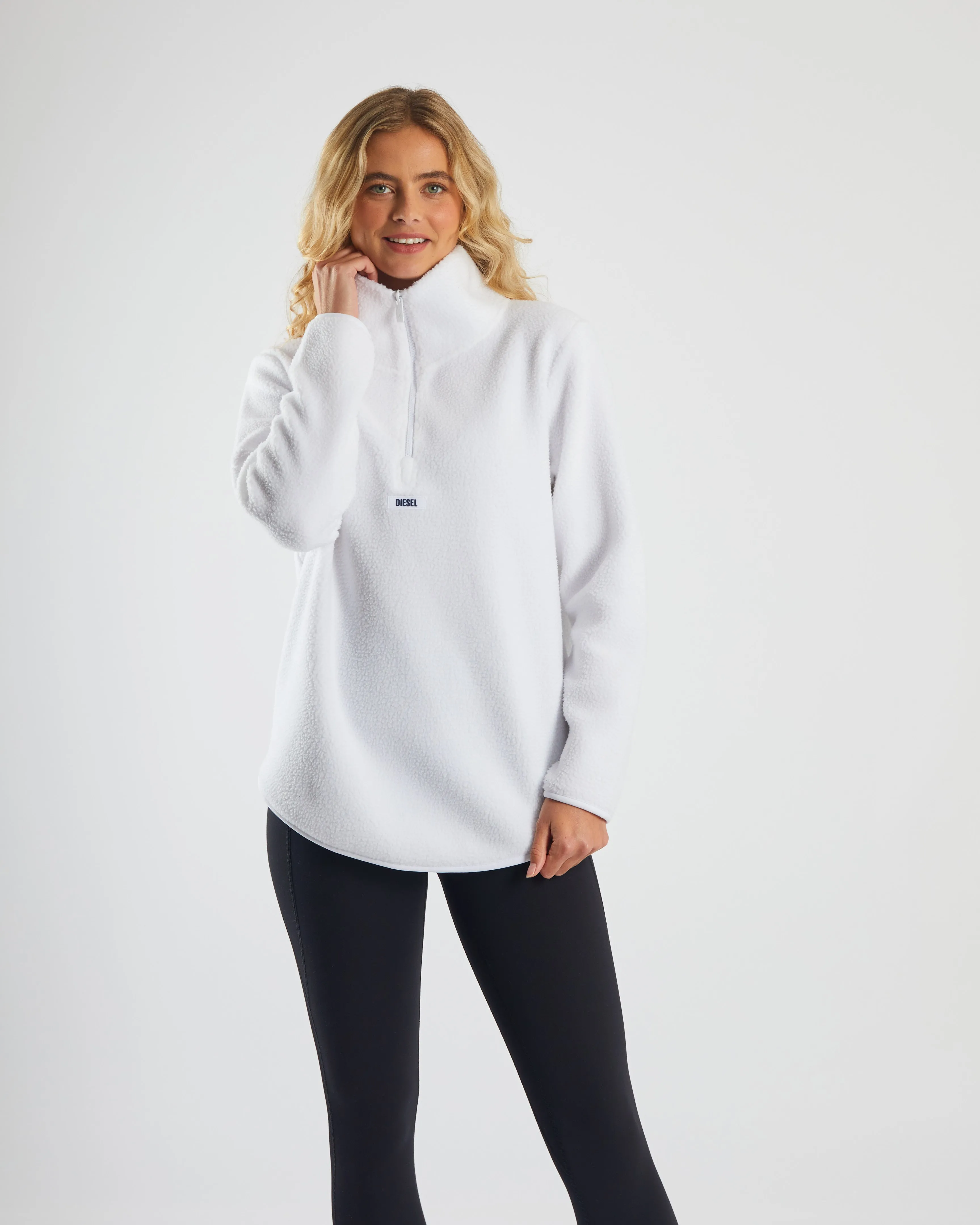 Spencer Half Zip - Optic White