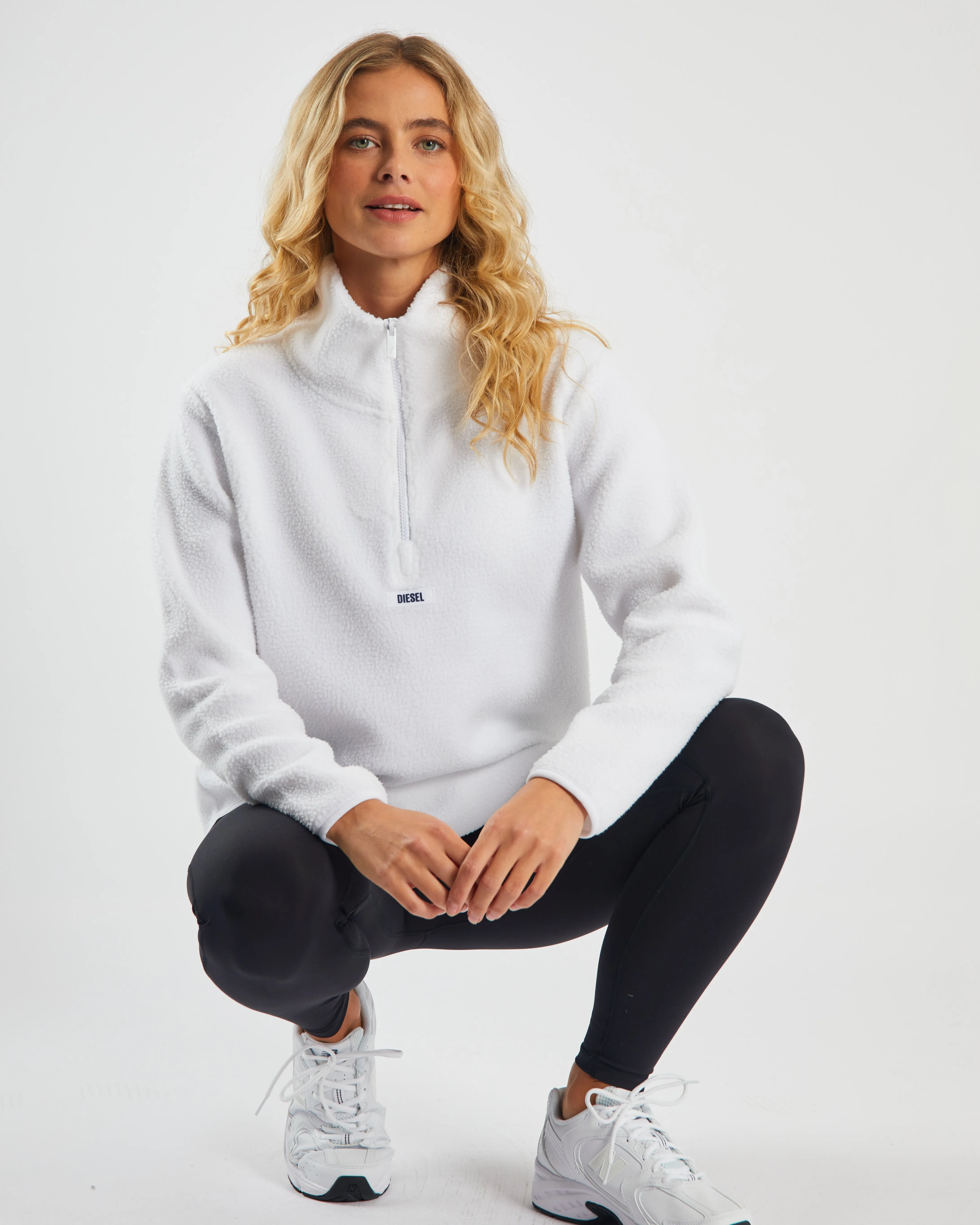 Spencer Half Zip - Optic White