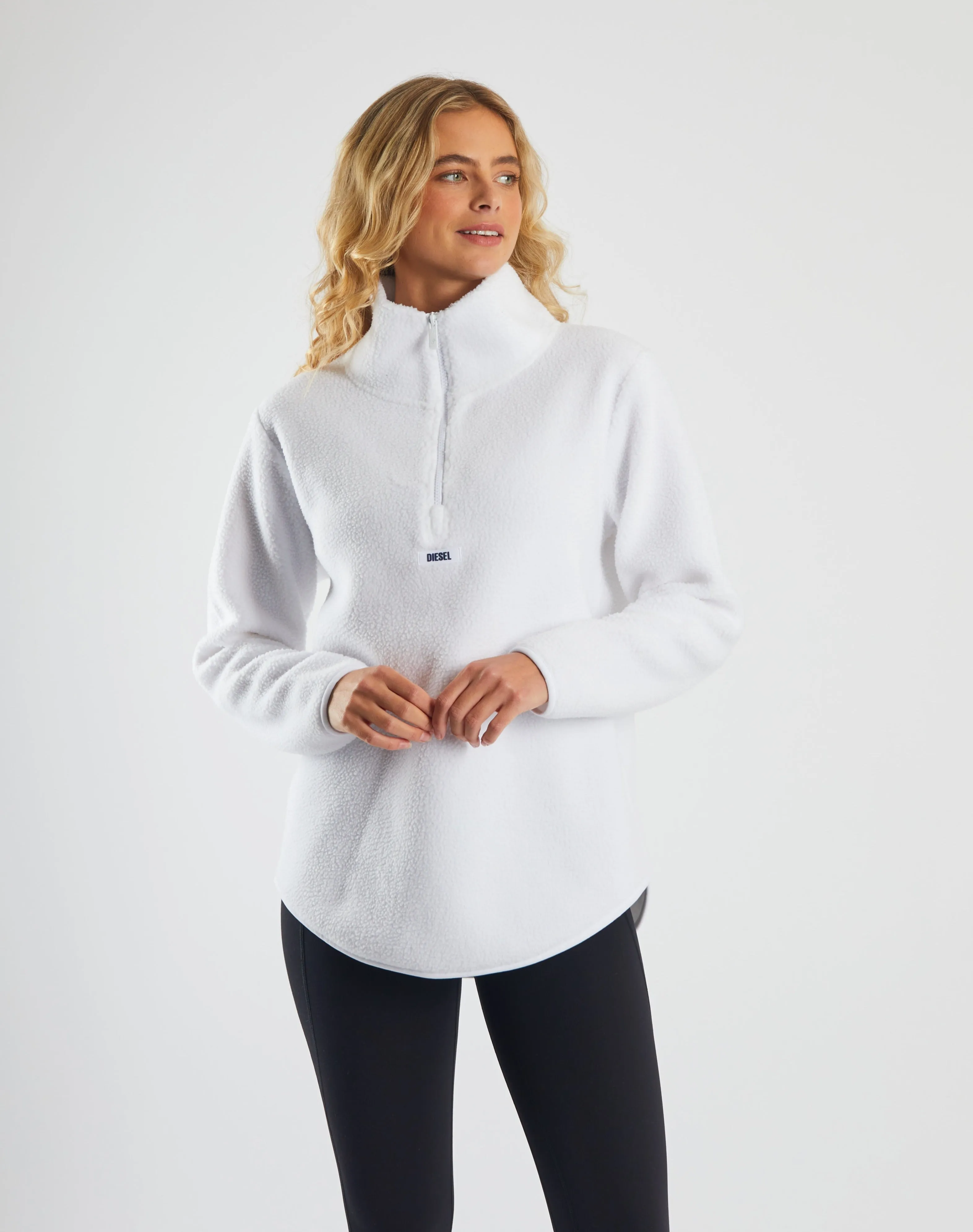 Spencer Half Zip - Optic White