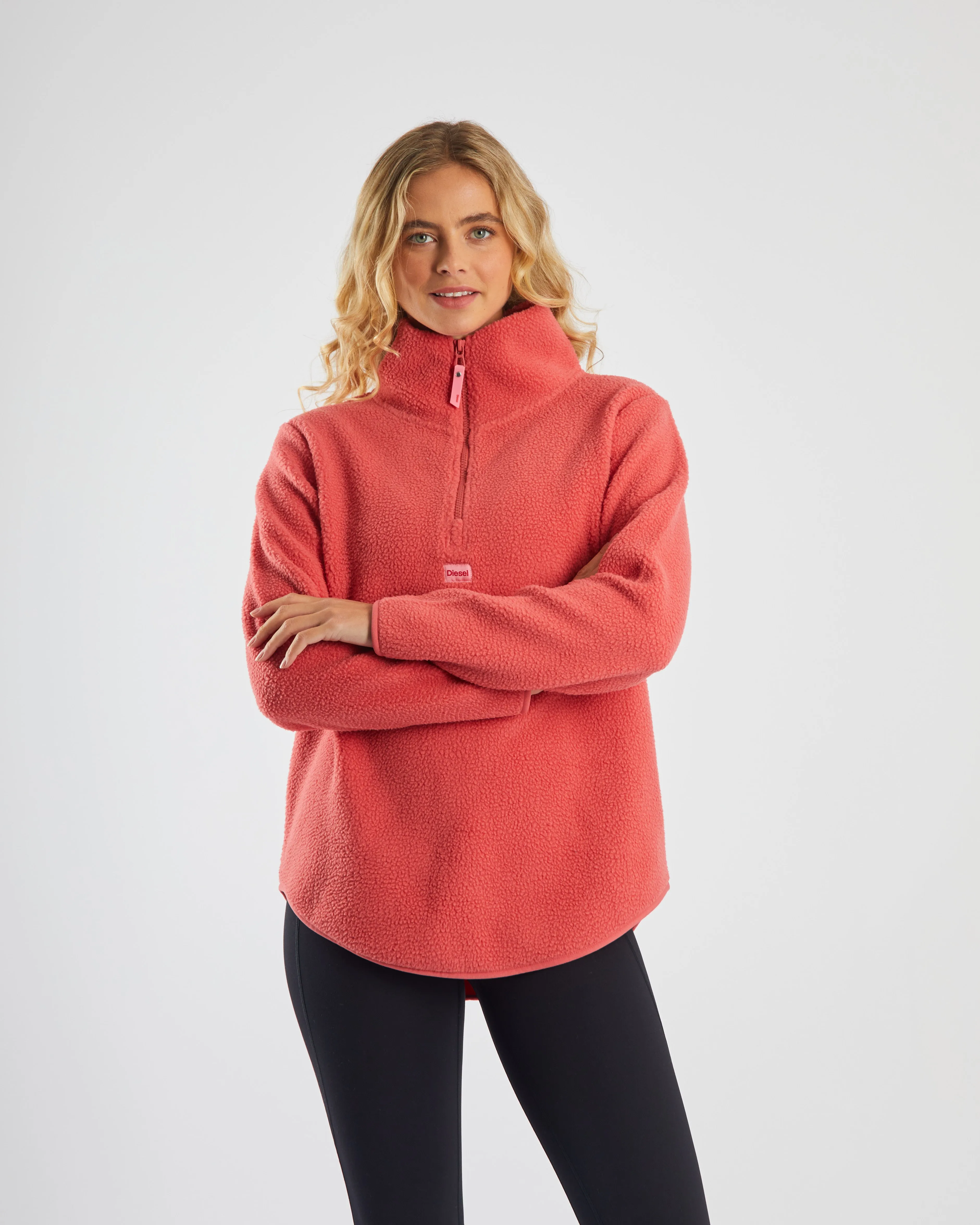 Spencer Half Zip Raspberry Kiss - Women's Clothing or Apparel