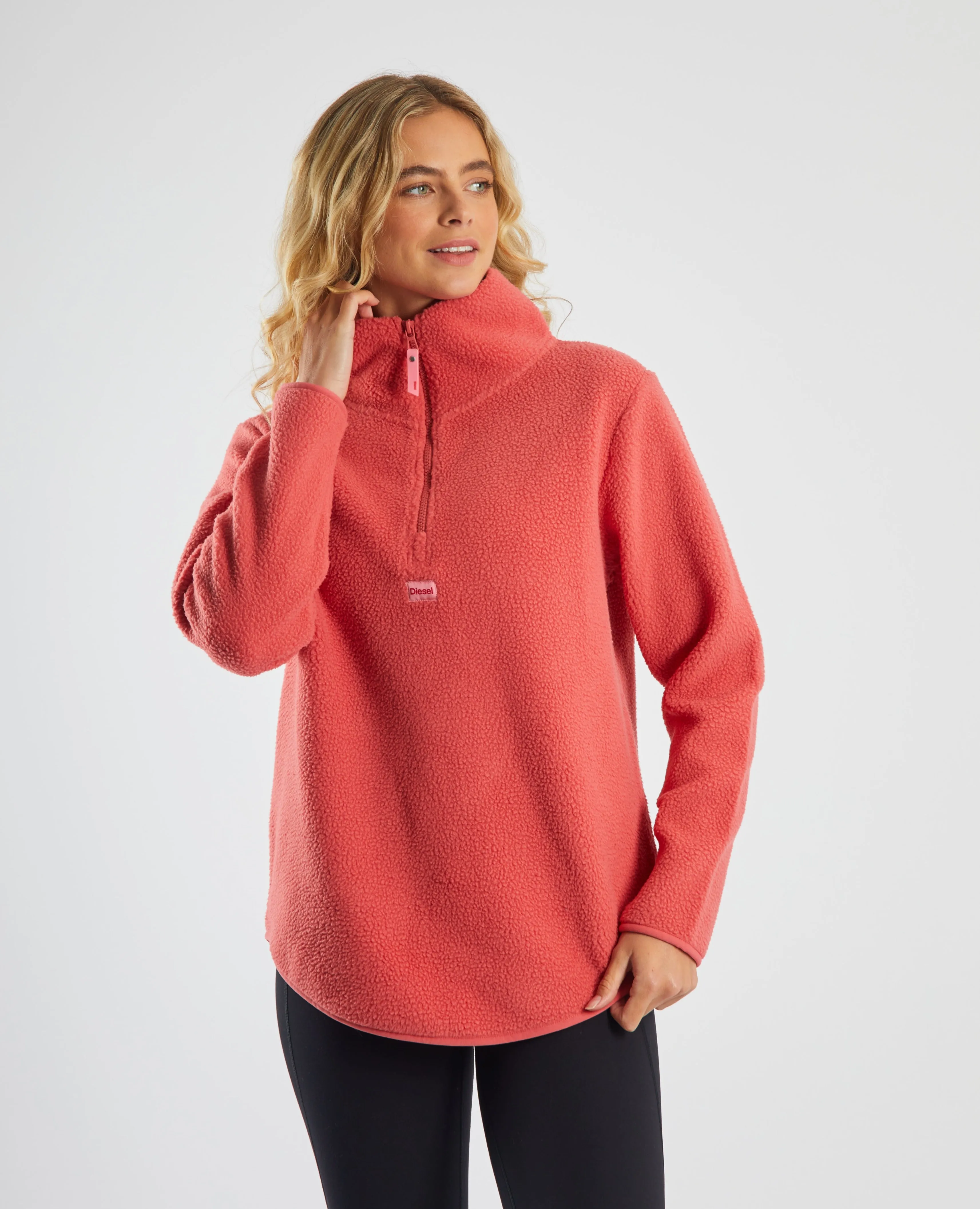 Spencer Half Zip Raspberry Kiss - Women's Clothing or Apparel