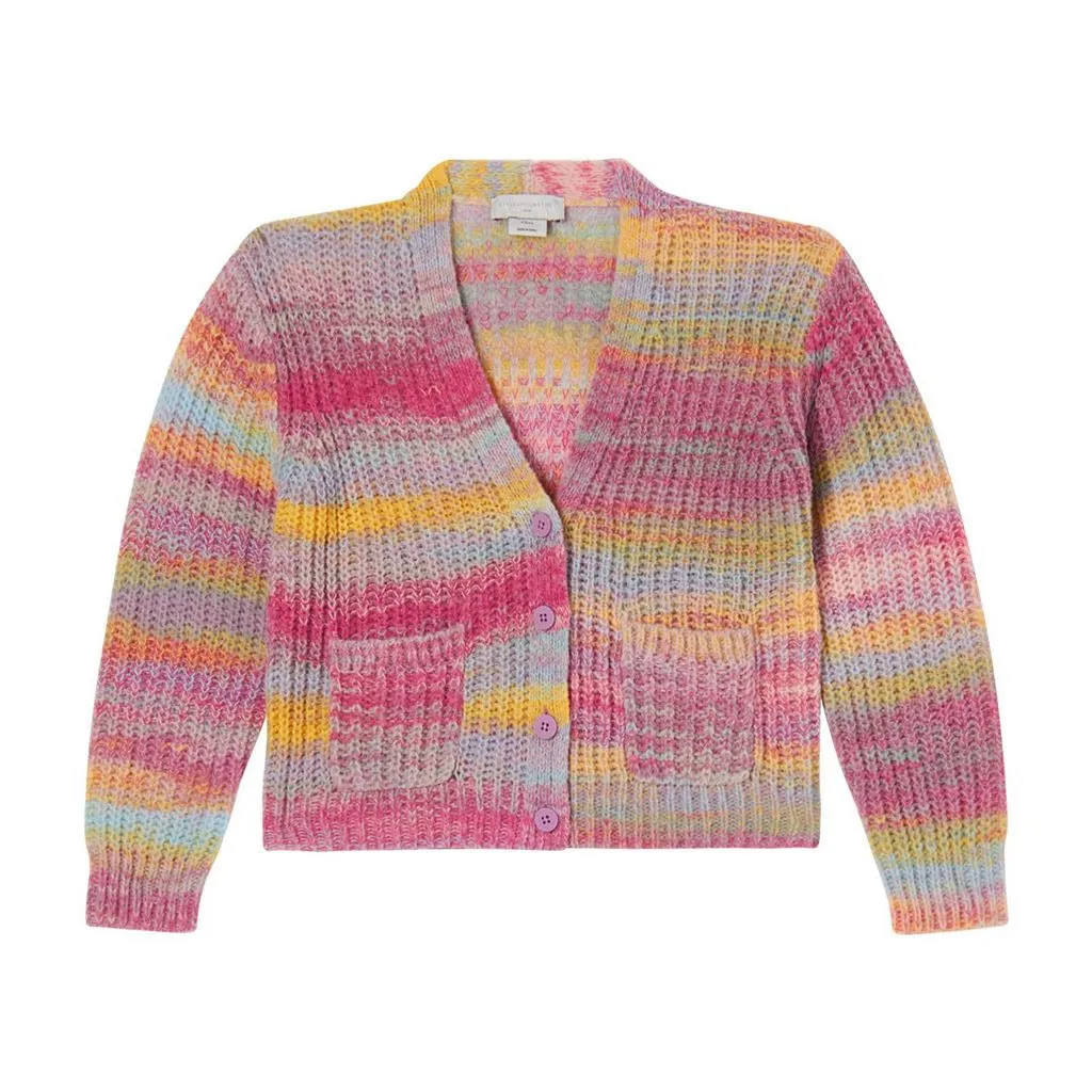 Stella McCartney Girl's Space Dyed Cardigan: Result - Space Dyed Cardigan for Girls by Stella McCartney.