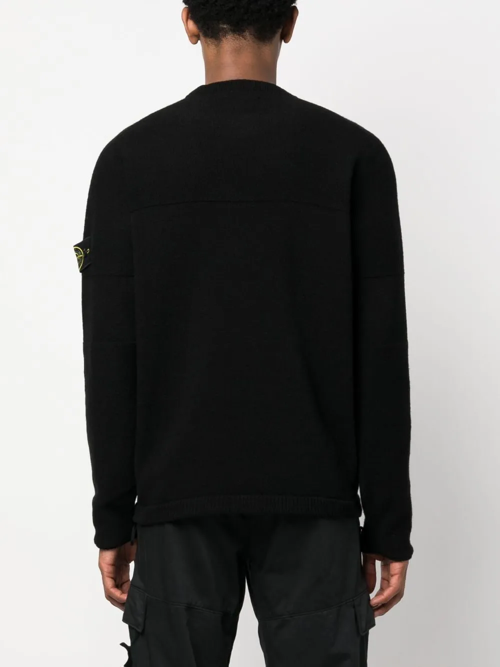 Stone Island black wool Compass 524A3