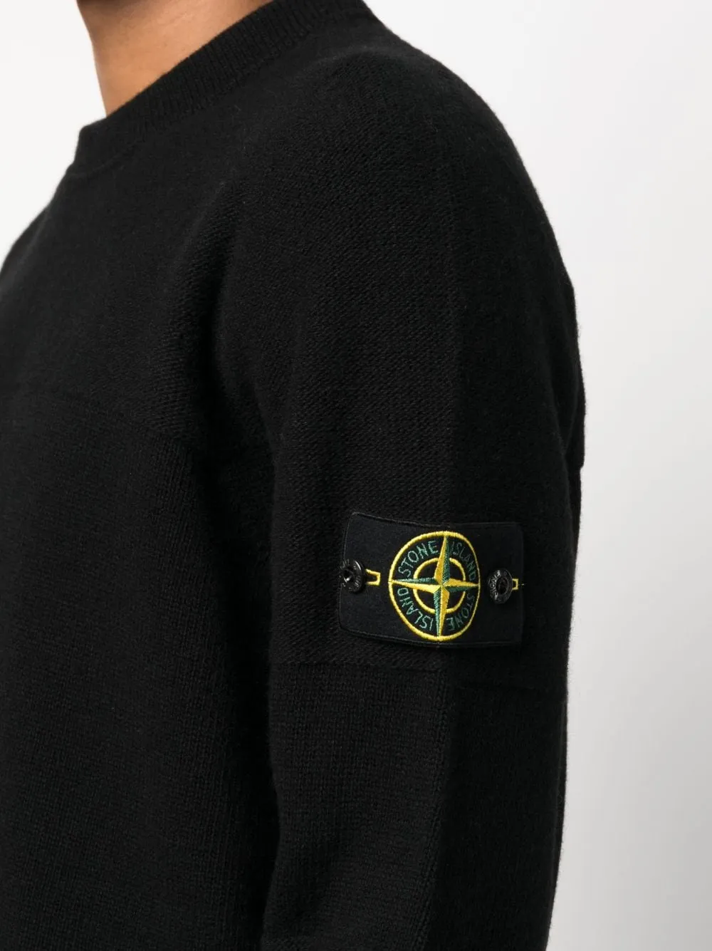 Stone Island black wool Compass 524A3