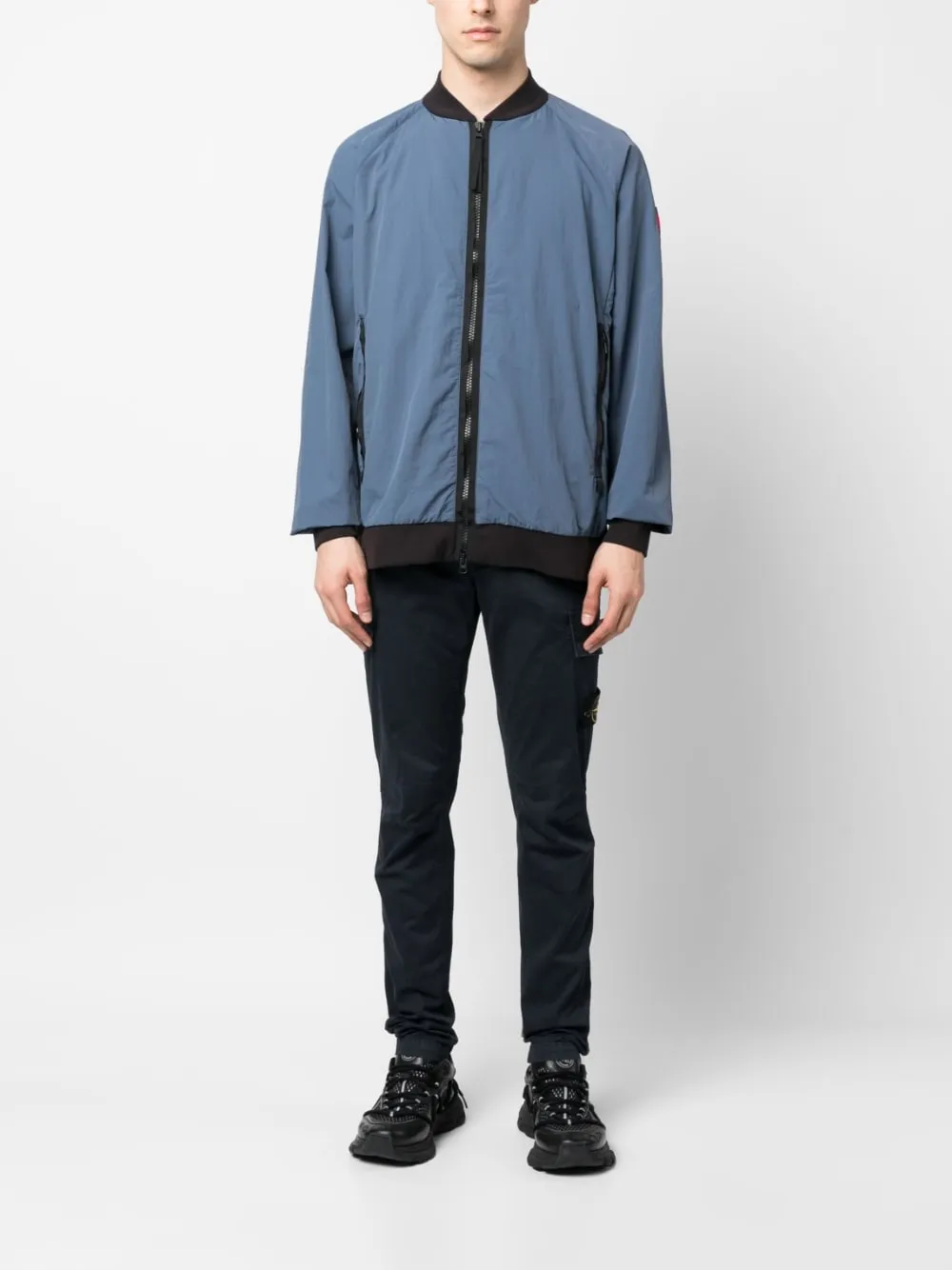 Stone Island Blue Cargo Pants in SUPIMA COTTON 30410