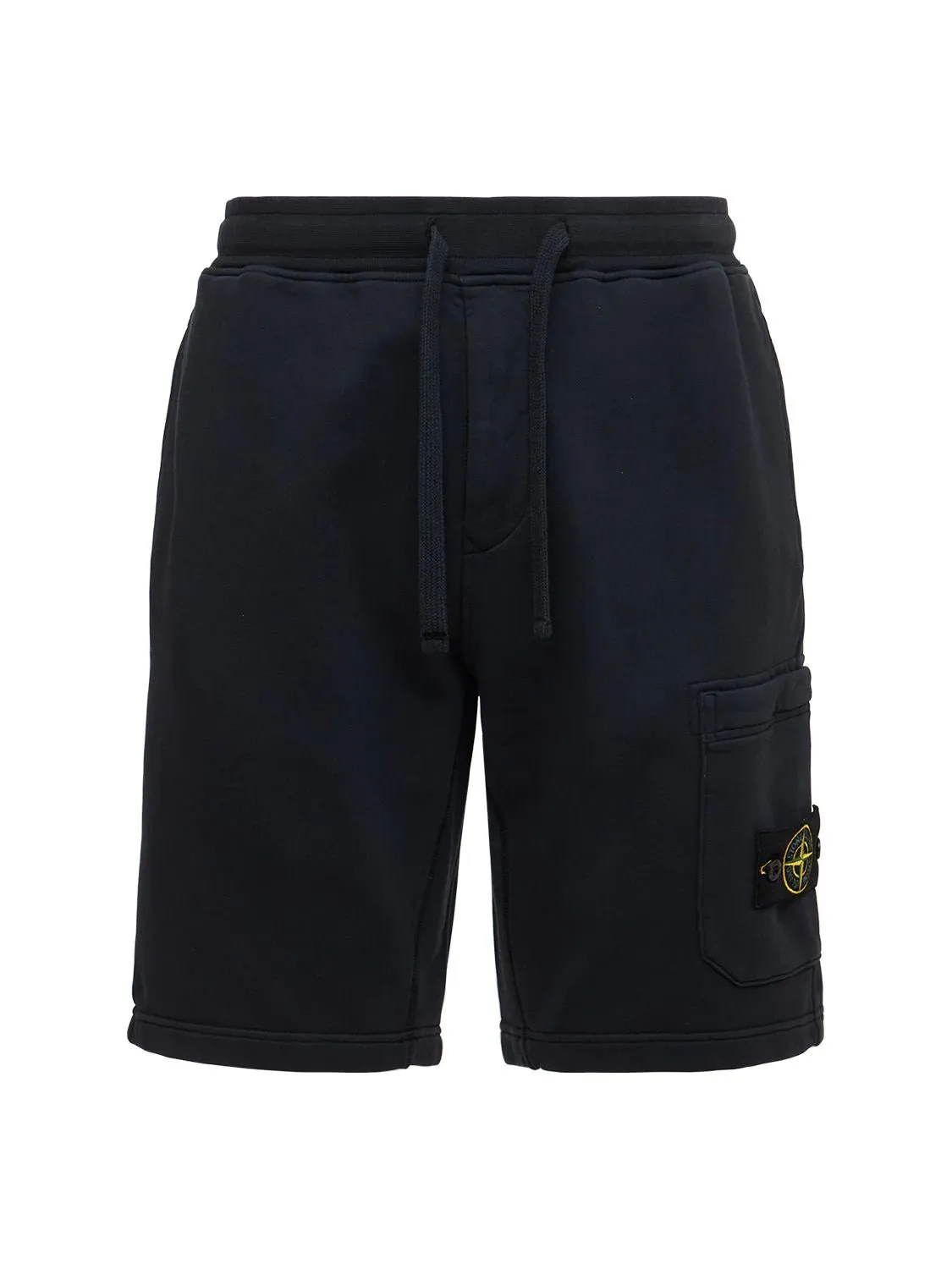 Stone Island Cotton Fleece Sports Shorts 64651 - Dyed in One Piece