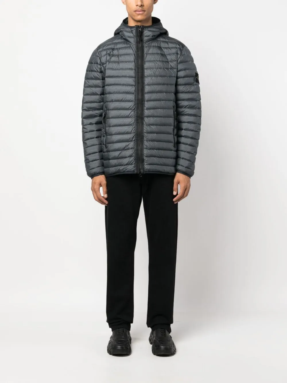 Stone Island Lightweight Down Jacket 40324 in Lead Grey