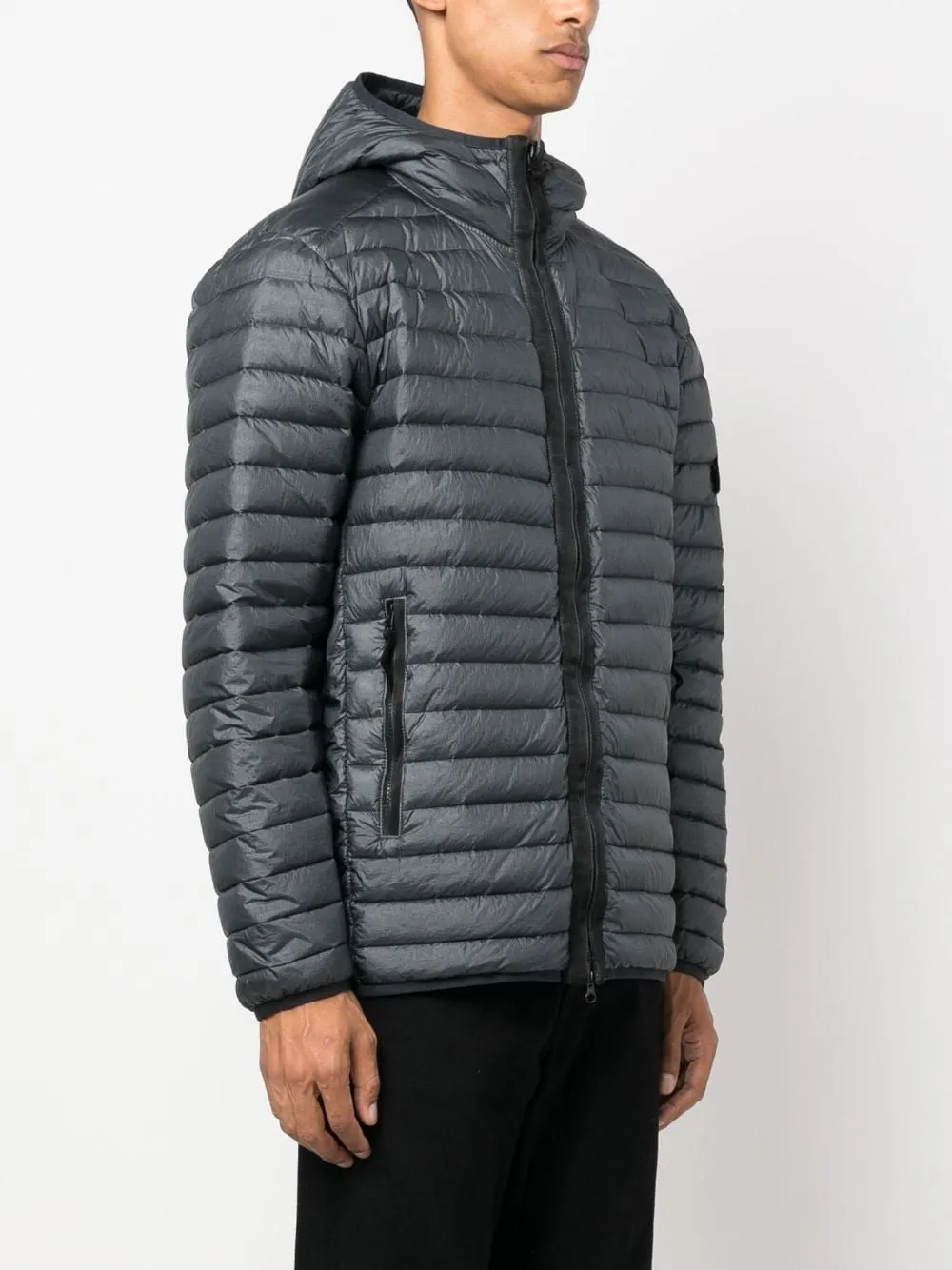 Stone Island Lightweight Down Jacket 40324 in Lead Grey