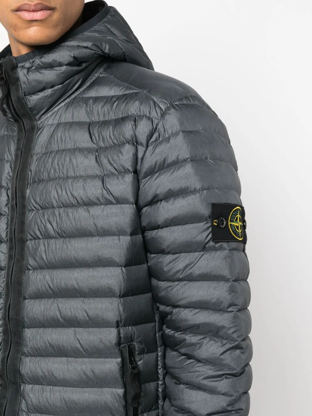 Stone Island Lightweight Down Jacket 40324 in Lead Grey