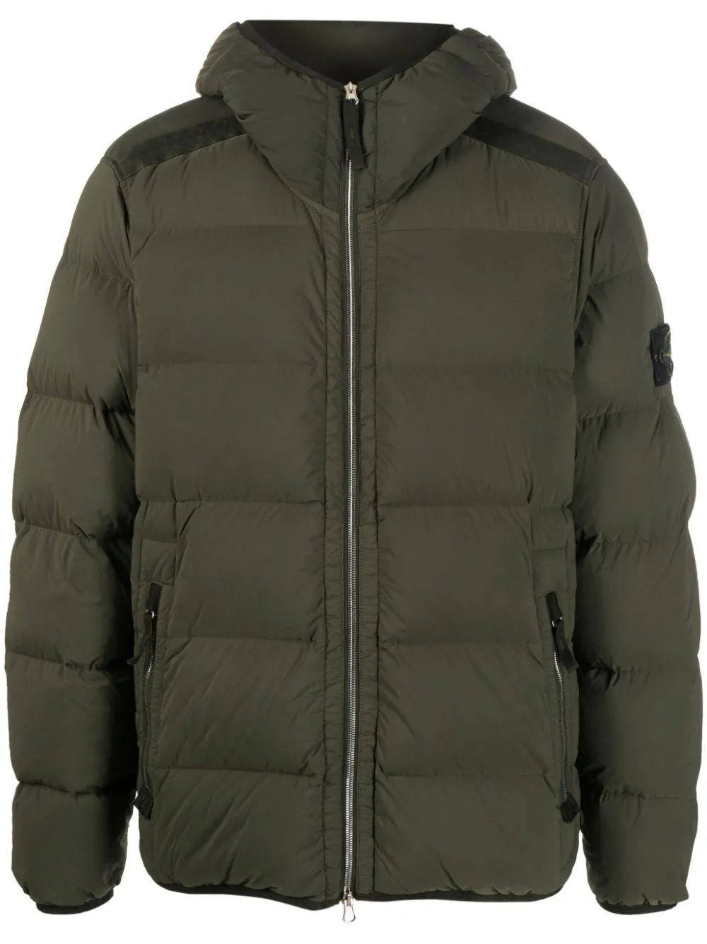 Stone Island Olive Down Jacket 44028 SEAMLESS TUNNEL