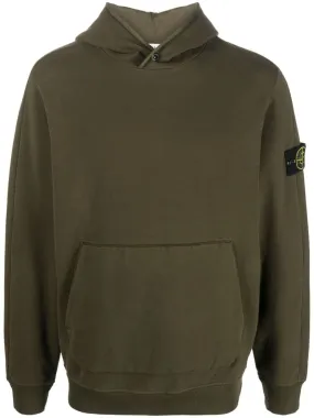 Stone Island Olive Hooded Sweatshirt 61252