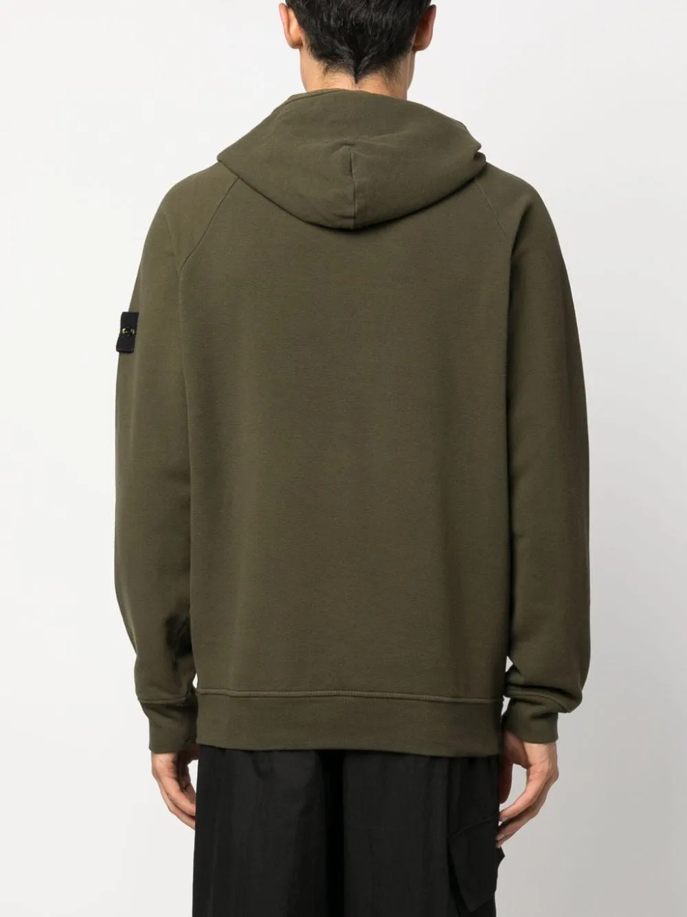 Stone Island Olive Hooded Sweatshirt 61252