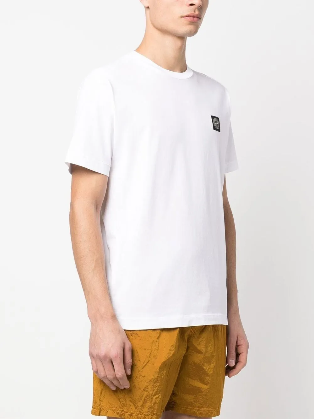 stone island shirt white