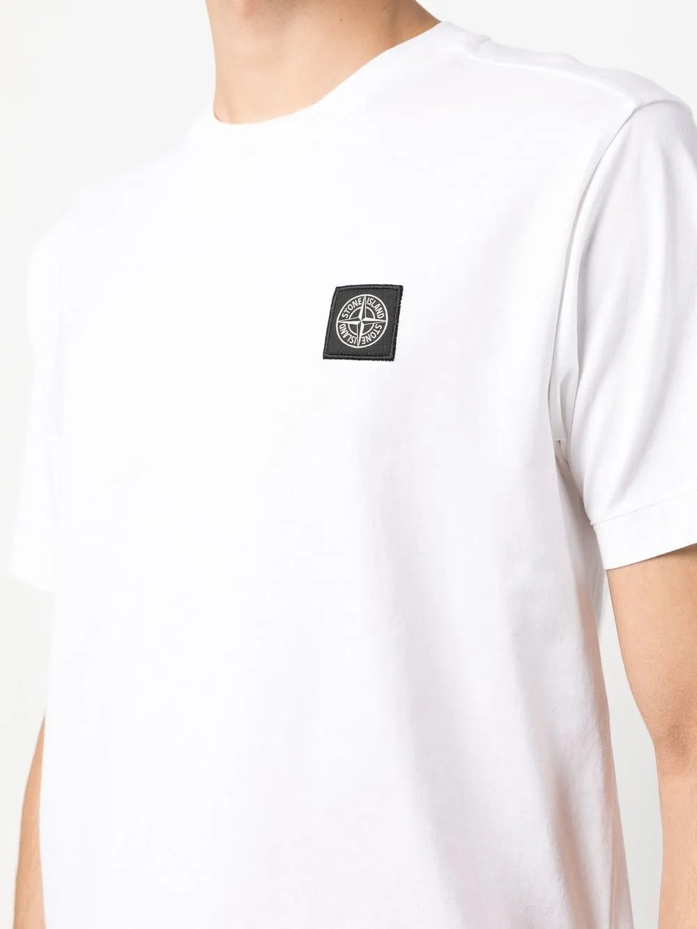 stone island shirt white