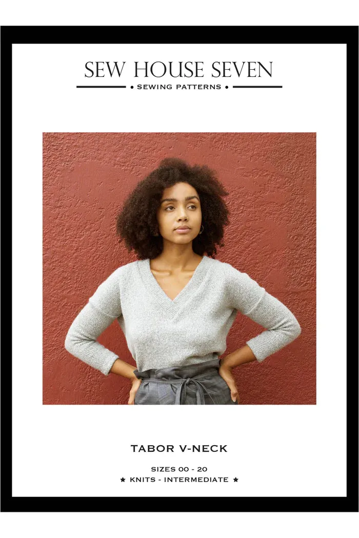 Tabor V-Neck T-Shirt Sewing Pattern by Sew House Seven