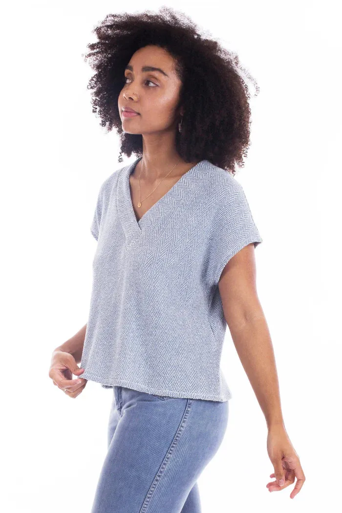 Tabor V-Neck T-Shirt Sewing Pattern by Sew House Seven