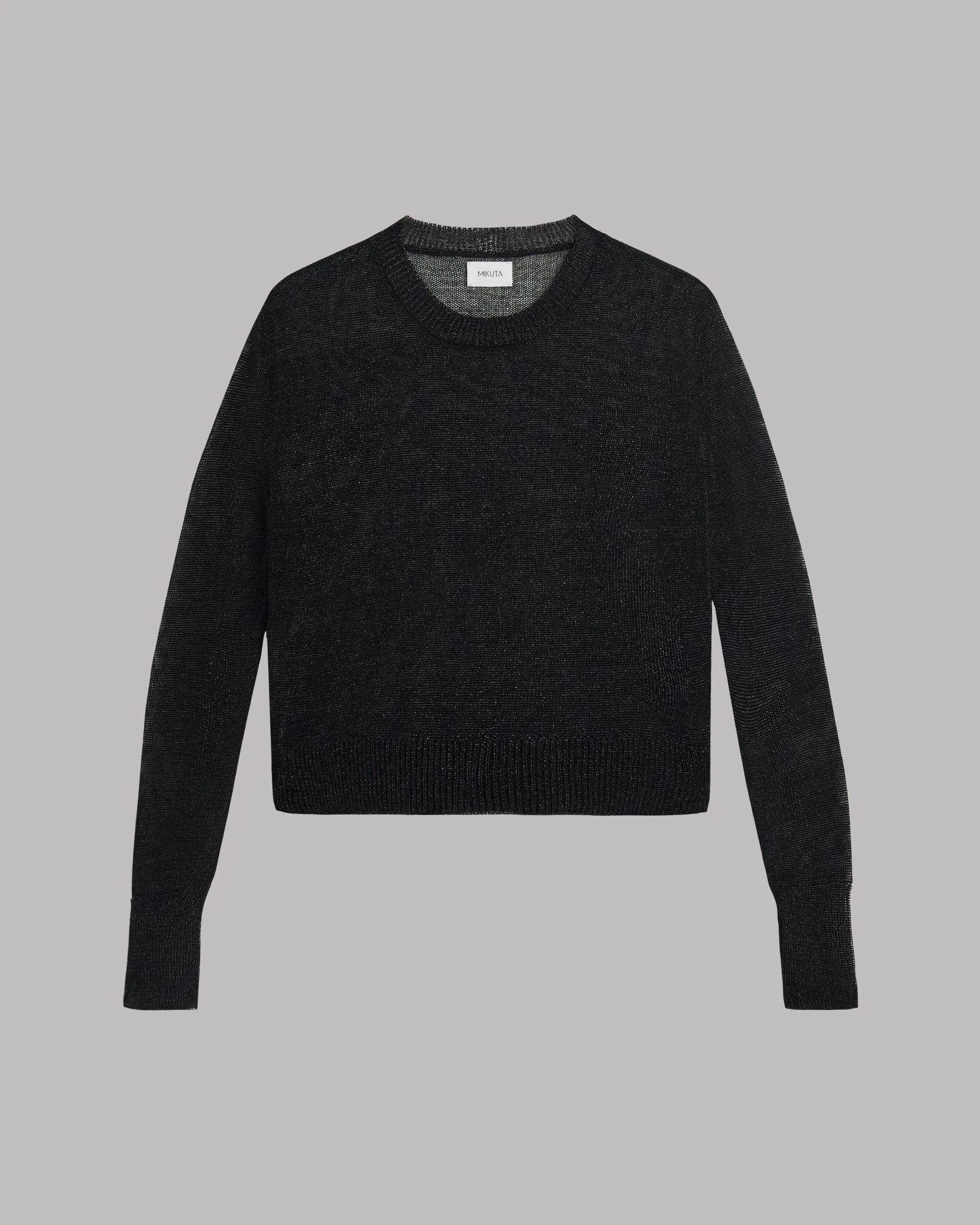 The Black Metallic Knitted Sweater