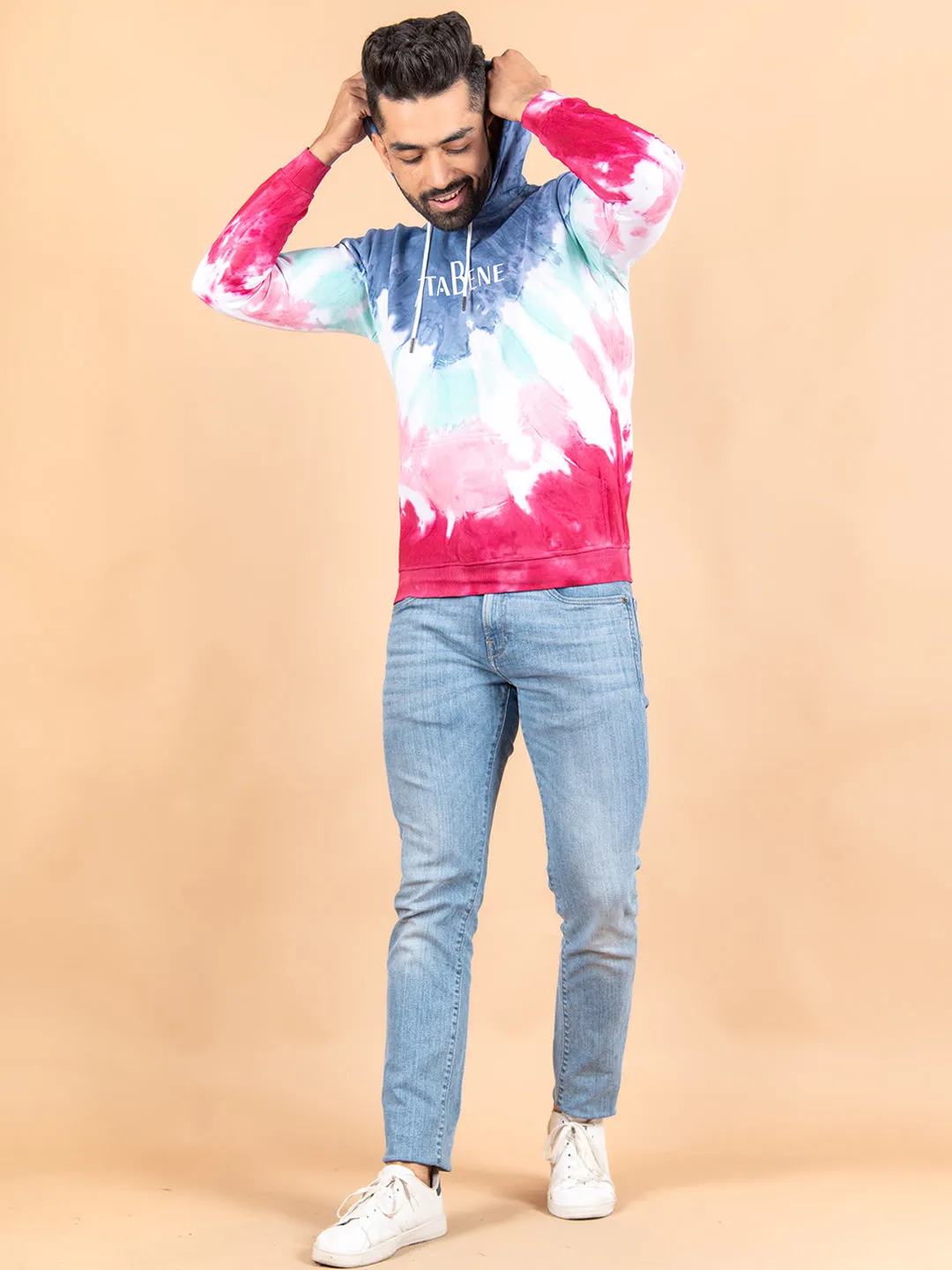 Tistabene Printed Tie and Dye Hoodie