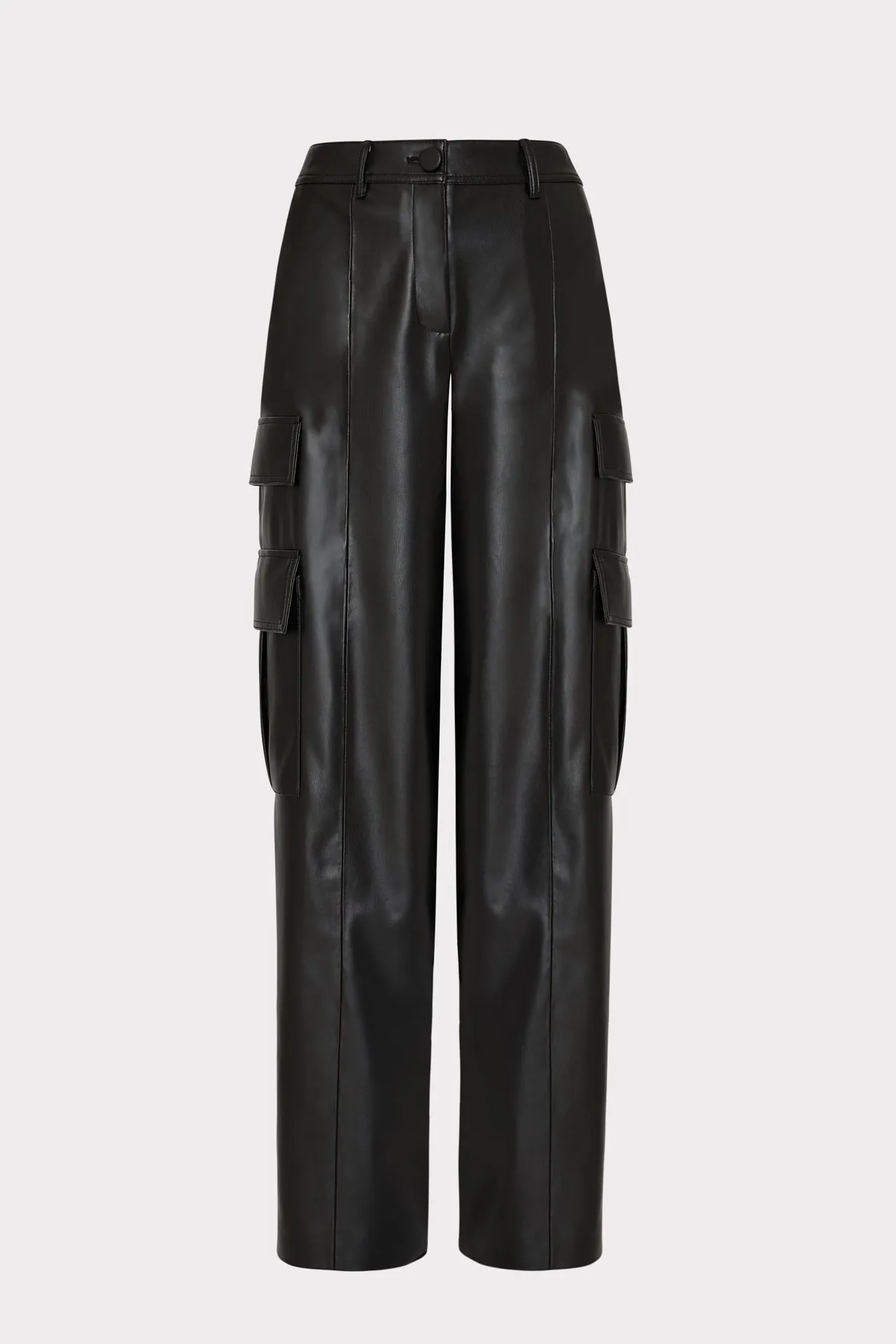 Tobias Vegan Leather Cargo Pants - Vegan Leather Cargo Pants - Cargo Pants