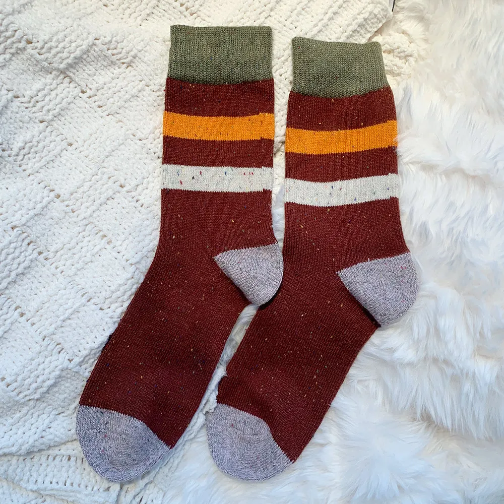 Top Selling | Red Striped Wool Socks