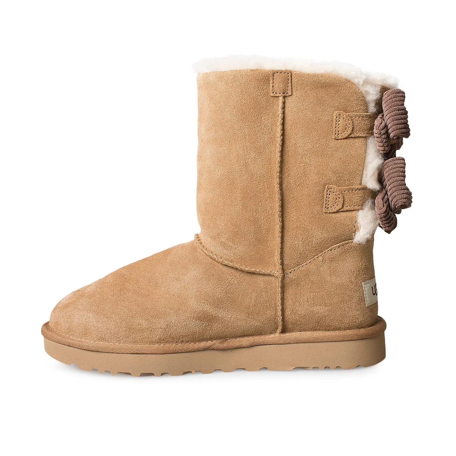 UGG Chestnut Corduroy Boots for Women with Bailey Bow