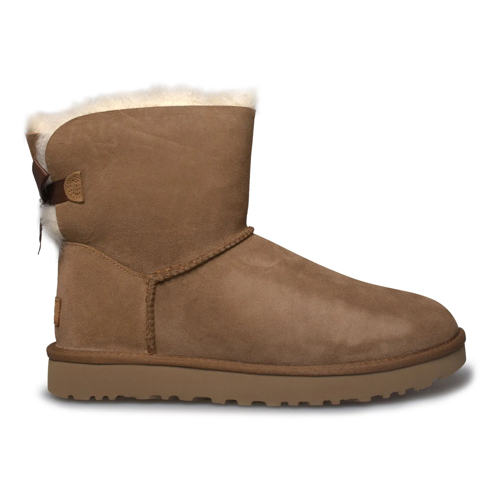 UGG Women's Mini Bailey Chestnut Boots with Brooch