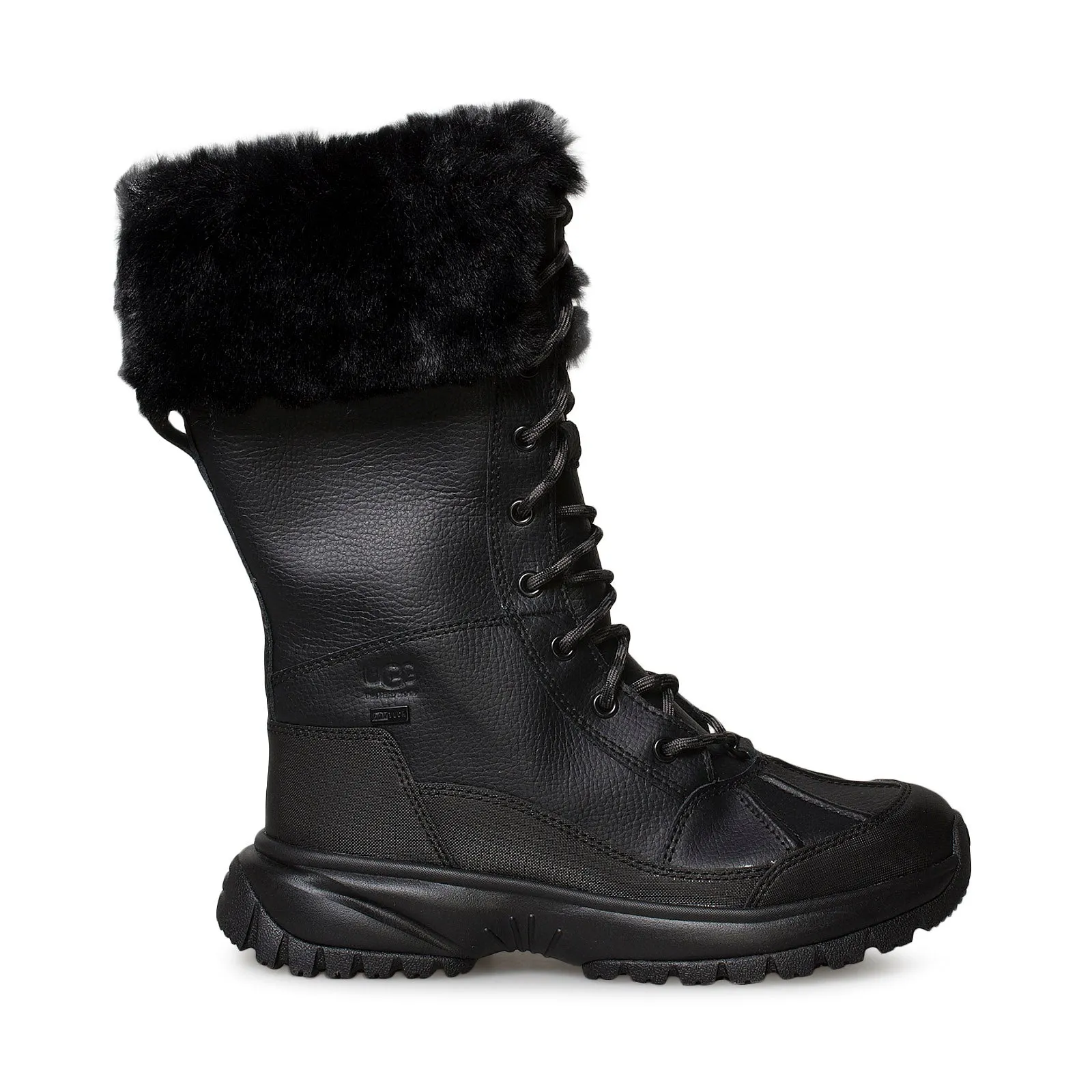 UGG Women's Yose Tall Fluff Black Boots