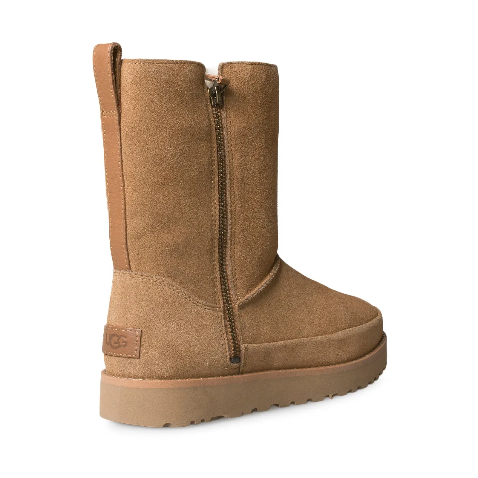 UGG Zip Short Chestnut Boots - Women's