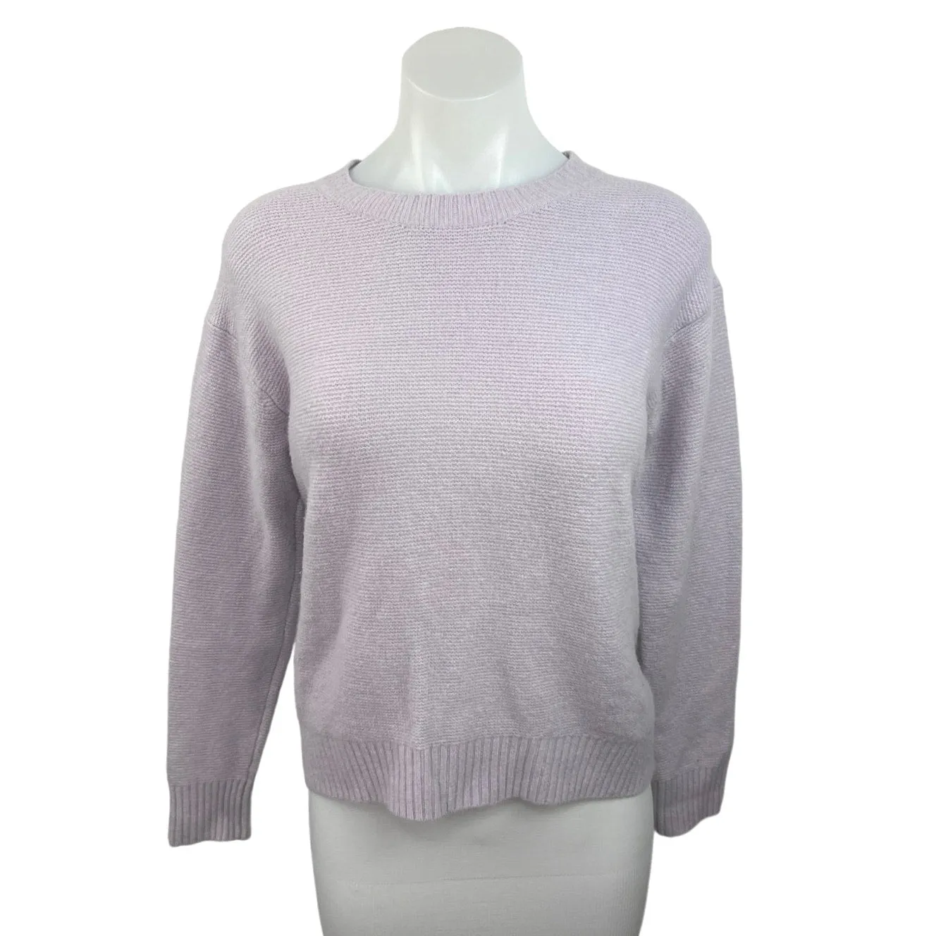 Uniqlo Women's Purple Long Sleeve Crew Neck Knit Pullover Sweater Top Size XS