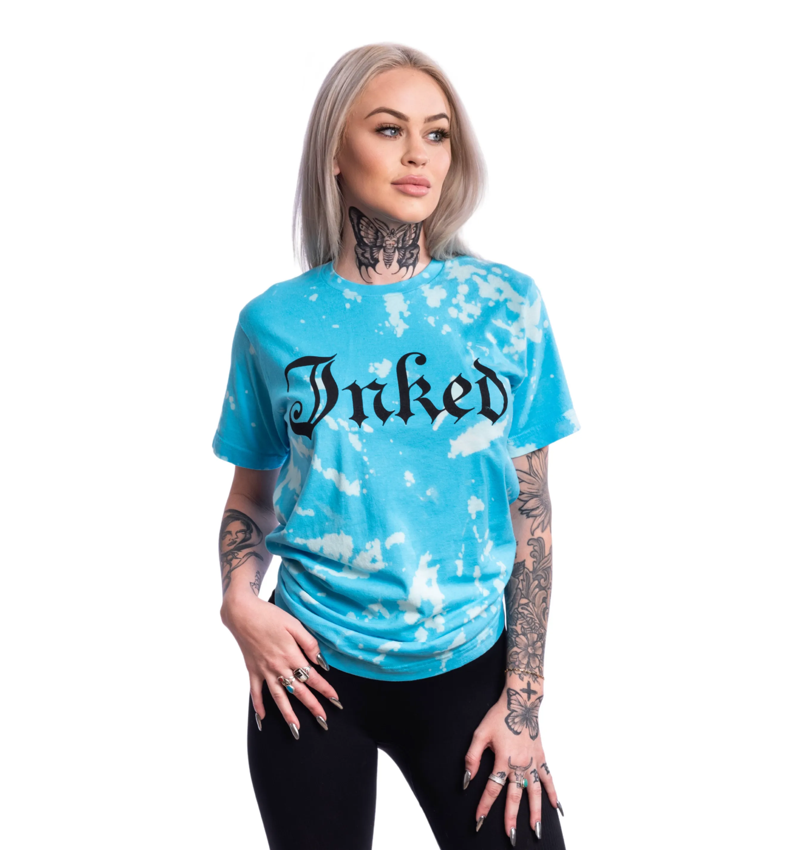 Unisex Aqua Wash Tee with Inked Logo