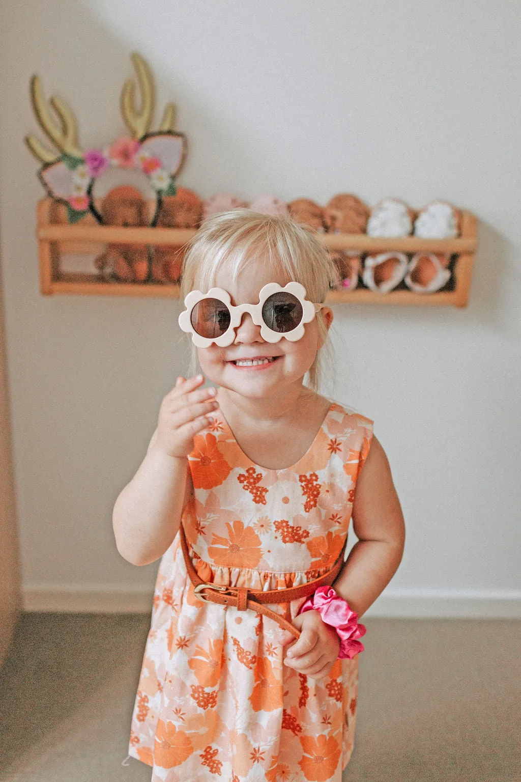 Vanilla Flower Toddler Sunglasses.